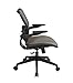 SPACE Seating Deluxe AirGrid Seat and Back, 2-to-1 Synchro Tilt Control and Cantilever Arms Managers Chair, Latte