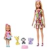 Barbie-GTM82-DHA-SP-Barbie-Chelsea-Story-Set Barbie and Chelsea The Lost Birthday Playset with 2 Dolls, 3 Pets & Accessories, Gift for 3 to 7 Year Olds - GTM82