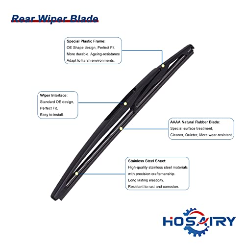 Rear Windshield Wiper Arm & Blade Set For GMC Acadia 2007-2012 & Saturn Outlook 2007-2010 - Replacement 15276248