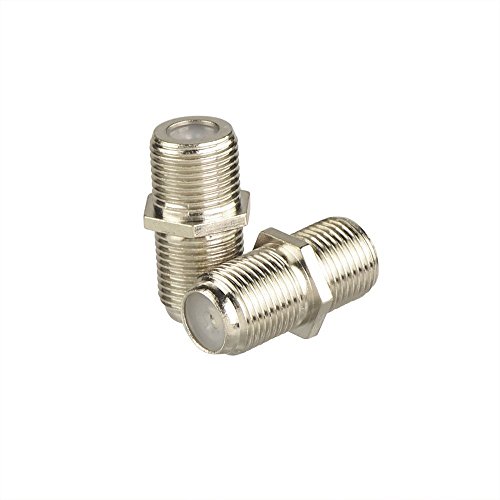 image for RG6 Coax Cable Connector,VCE (2-Pack) F-Type Cable Extension Adapter C