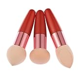 Lollipop Brush, Misaky 3PC Women Cosmetic Liquid Cream Foundation Concealer Sponge Lollipop Brush (Orange)