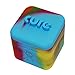 10 Rainbow Tie Dye Non-stick Shatter Concentrate Silicone Cure Cubes Jar Container
