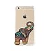 iPhone 7 Plus Shock Absorbent Case (5.5 inch screen), colorful elephant Design