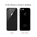 EasyAcc Back Protector for iPhone 8 [1 Pack], 0.01mm Ultra Slim Anti-Scrach High Definition Clear Protector Shield - PET Soft Film Compatible for iPhone 8/ iPhone 7 Jet Black