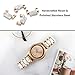 TRUMiRR Band for Samsung Galaxy Watch 42mm / Active 2 40mm 44mm Women, 20mm Stainless Steel & Resin Watchband Rose Gold Strap for Garmin Vivoactive 3 / Venu