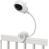 eufy Security Baby Monitor Crib Mount, Compatible with eufy Baby Monitor E20/E21, 16 Inch Flexible Arm Bracket, Attach to Bab