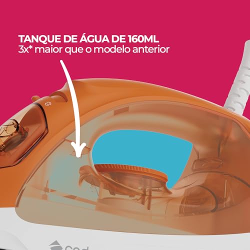 Ferro de passar Cadence Vapor IRO210 Laranja 127V