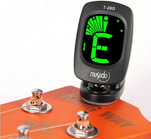 T-29G Clip-on LCD Display Guitar Tuner Backlight 360 Degree Rotatable Clip for Guitar/Violin