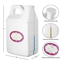 Pack of 3 - Rectangular White F-Style Jugs - Empty