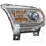 Fits 2014-2015 Dodge Durango Headlight Driver Side NSF Certified Bulbs Included CH2502256 - Replaces 68188731AF ;Halogen; w/o LED Lamps; Chrome Trim