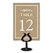 Printed Party Table Card Numbers 1-25, Double-Sided, Rustic Kraft