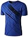 jeansian Men's Sport Quick Dry Short Sleeves T-Shirt Tees Tops LSL133a Blue XL