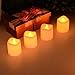 Litake LED Fake Candles 24 Pack, Battery Operated LED Votive Candles Flameless Tea Lights, Romantic Candles Lights for Valentine's Day Home Party Wedding Pool Decor