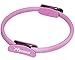 REEHUT Pilates Resistance Ring - 14” Power Magic Circle w/Dual Foam Gripped for Full Body Toning, Exercise and Fitness - Pink