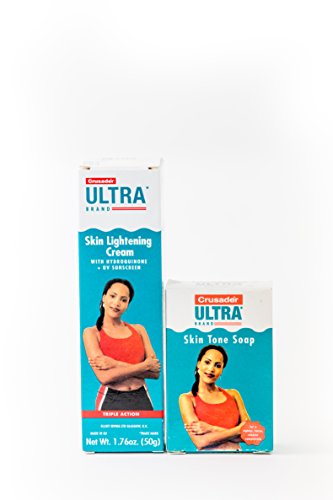 Crusader Ultra Skin Lightening Cream & Crusader Ultra Skin Tone Soap DUO Bundle + FREE Tube Squeezer