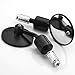 Astra Depot 2x 3 Black Aluminum Blindsight Convex 7/8