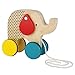 Petit Collage Jumping Jumbo Elephant Wooden Pull Toy – Cute Wooden Rolling Toy Ideal for Ages 18+ Months – Active Toy Encourages Walking, Makes a Great Gift