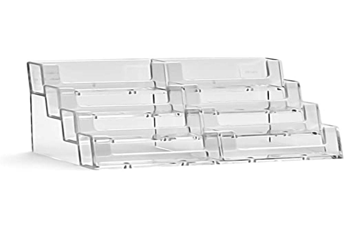 Taymar Business Card Holder, 2 x 4 Levels, Transparent