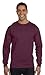 Hanes Men's Beefy-T Long-Sleeve T-Shirt, Maroon, Large