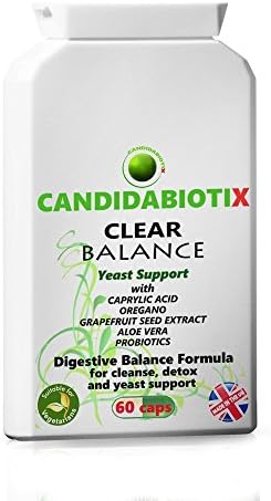 Yeast Cleanse with Probiotics, Oregano, Caprylic Acid, Aloe Vera, Grapefruit Seed Extract, Garlic. Broad-Spectrum Candida Support. 60 Capsules