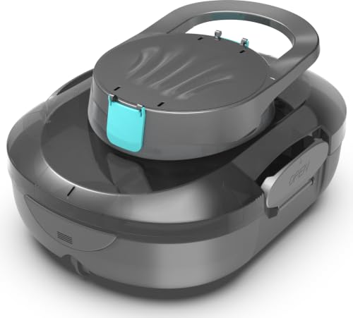 BRINBO (2026 Upgrade) S1PRO Robot Piscina, 120 Min de Limpieza, Doble Motor Robot Limpiafondos Piscina Sin Cable, Carga en 2.5h, Autoaparcable, para Piscinas de Fondo Plano 100 m², Gris Transparente