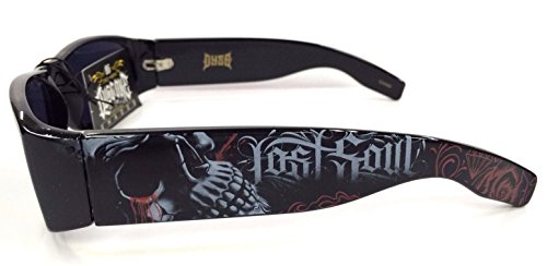 Authentic Dyse One Shades Inked Lost Soul Skull Crying Sunglasses Lentes California Lowrider Locs Style