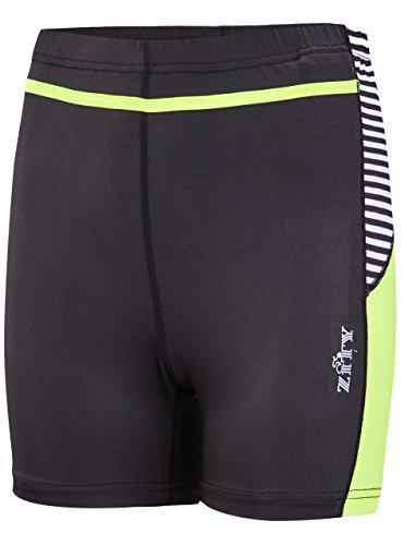Swimwear for Men Plus Size Swim Trunks Boxer ,Swimsuit Shorts with Pocket Black+Yellow Stripe-2 3XL