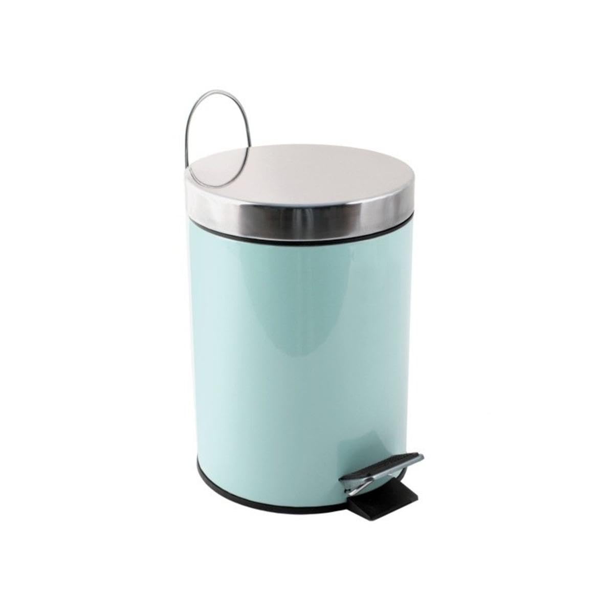 MSV Brest Decorative Waste Bucket, Pastel Green, 25 x 17 cm