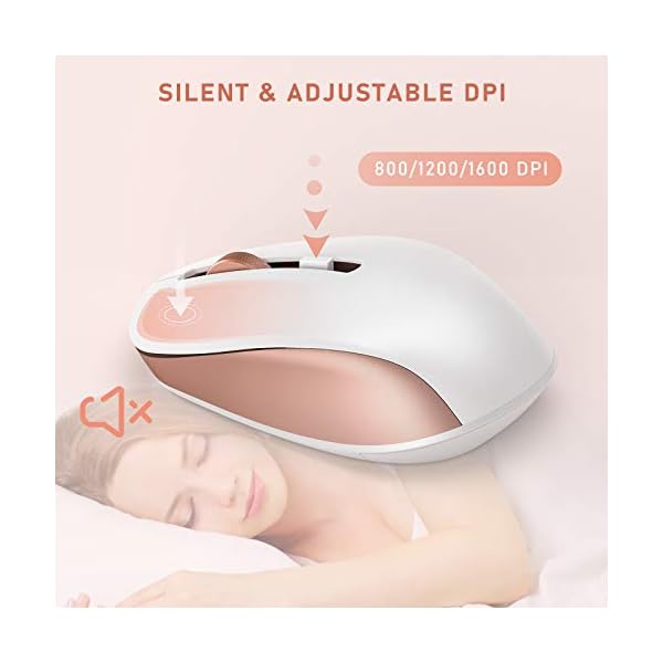 Jelly-Comb-Wireless-USB-Keyboard-and-Mouse-Combo-24G-Wireless-Rechargeable-Keyboard-and-Mice-Qwerty-UK-Layout-with-USB-Receiver-for-PC-Laptop-Computer-with-Windows-System-Rose-and-Gold Jelly Comb Wireless USB Keyboard and Mouse Combo, 2.4G Wireless Rechargeable Keyboard and Mice Qwerty UK Layout with USB…