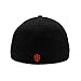 Dion Wear Crusader Cross Cap - Flex Fit Baseball Hats for Men (S/M Red on Black)