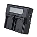 TOP-MAX LP-E6 LP-E6N Quick Dual Battery Charger for Canon EOS 6D, 7D, 70D, 60D, 5D Mark III, 5D Mark II, 60DA DSLR Cameras, LP-E6 Battery, LC-E6 Charger with Car Charger