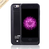 For iPhone 6/6s Charger Case, BSWHW 3500mAh 4.7 iPhone 6/6S Portable Battery Case with Pop-out Kickstand Extended Battery Pack Rechargeable Power Protection case Backup Juice Bank , Black