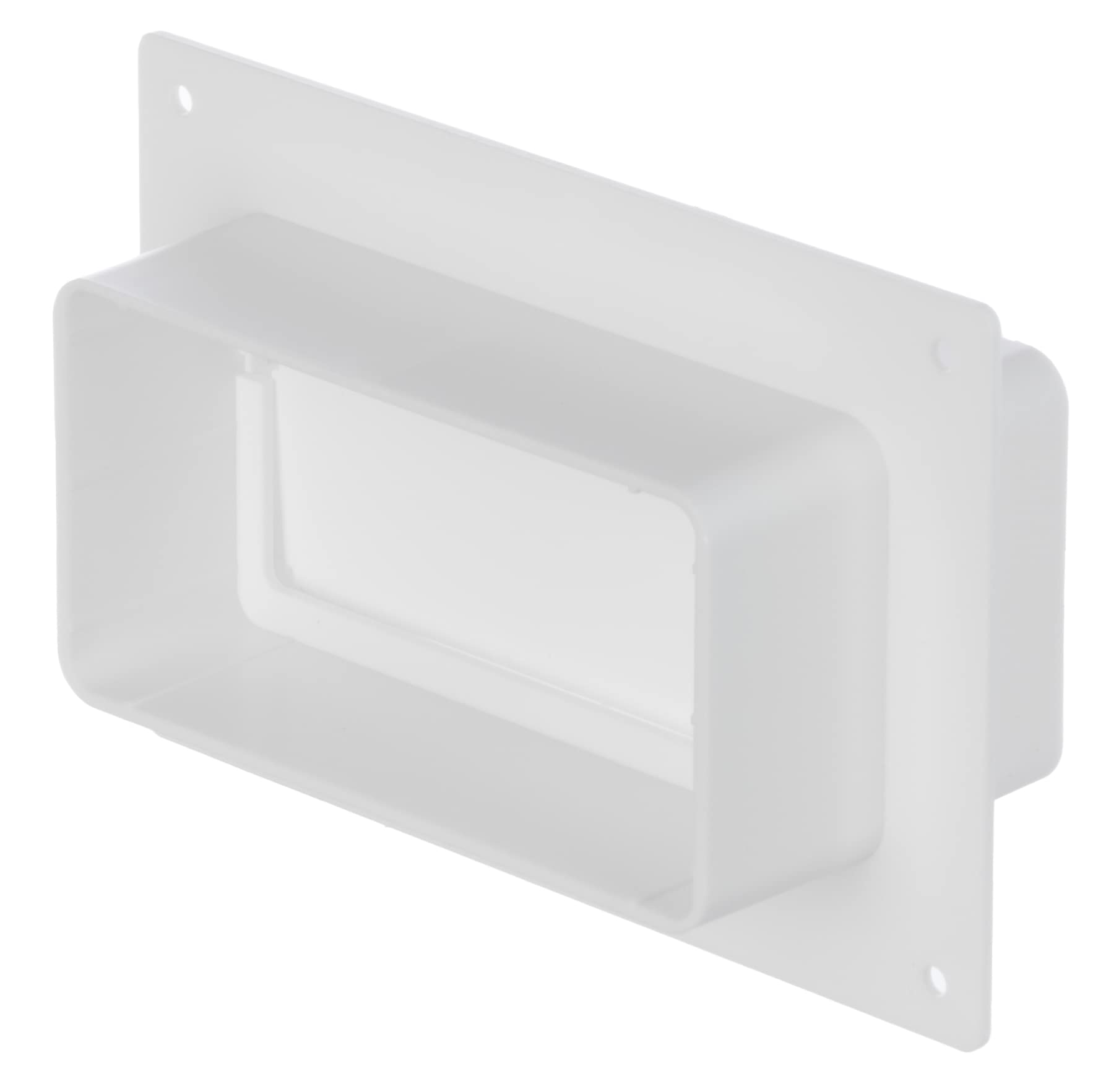 110x55 mm Connector with Backdraught Shutter/Non-Return Damper Flap - Rectangular Joint with Flange — image 1