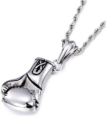 THE FIRST ROUND ENDER | Boxing Necklace | Boxing Glove Necklace | Fight Jewelry (Stainless Steel)