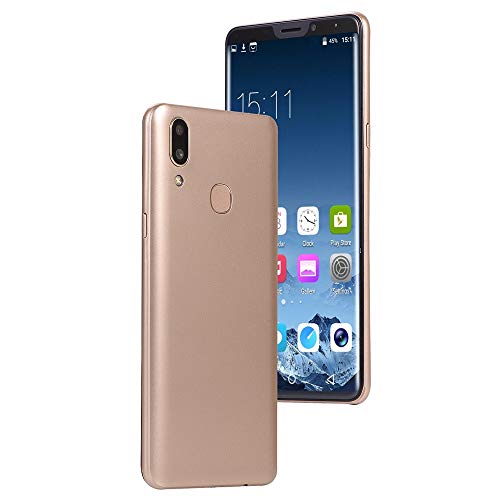 6.1 inch Dual HDCamera Smartphone Android IPS Full Screen GSM/WCDMA 16GB Touch Screen WiFi Bluetooth GPS 3G Call Mobile Phone (Gold)