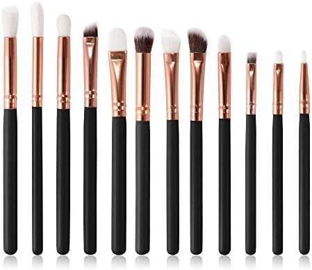 XCSOURCE 12pcs Professional Eye Brushes Set Make Up Brush Kit Cosmetic Brush Black for Foundation Blending Eyeshadow Eyebrow MT546