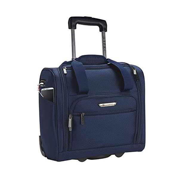 TPRC 15Inch Smart Under Seat CarryOn Luggage with USB Charging Port