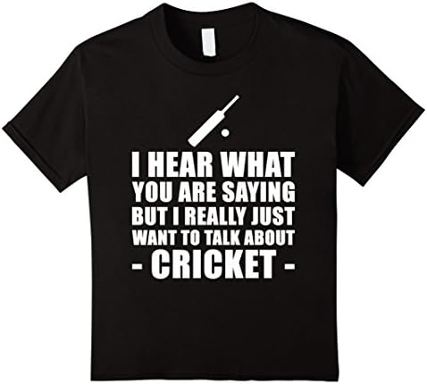Kids Cricket Gift For Men - Funny Shirt For A Birthday 6 Black
