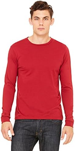 Zara Yoga Studio |LA| Men's Jersey Long Sleeve Tee (2 XLarge /Cardinal)