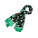 Shamrock Scarf with Green Edge for St Patrick's Day in Black