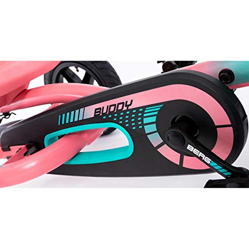 Berg Buddy Lua Pedal Kids Go Kart Pink/Mint - Thumbnail 3
