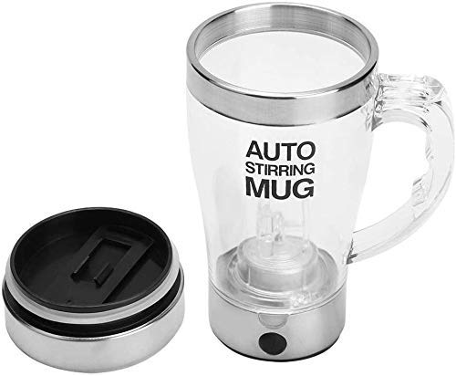 Wifehelper Electric Stirring Mug, 350ml Automatic Electic Coffee Milk Mixing Cup Self-Stirring Mug Drinking Cup, Best for Morning, Travelling, Home, Office