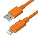 iPhone Cord, Cambond 10 ft Certified iPhone 6 Stepped Lightning Cable for iPhone X 8 8 Plus 7 7 Plus 6s 6s Plus, iPhone 6/6 Plus, iPhone 5s 5c 5, iPad Air 2 Mini 2/3 / 4, iPad Pro (Orange 10ft)