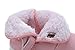 Kuner Baby Girls PU Leather Faux Fleece Rubber Soles Outdoor Warm Snow Boots (14.5cm(18-24months), Pink)