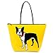 Boston Terrier: Zippered PVC Tote Bag by Marc Tetro