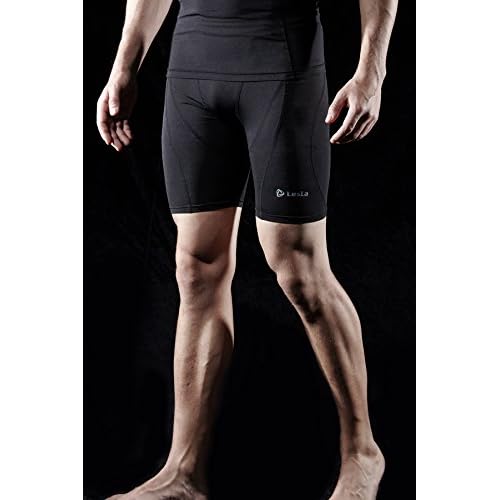 tesla men's compression shorts