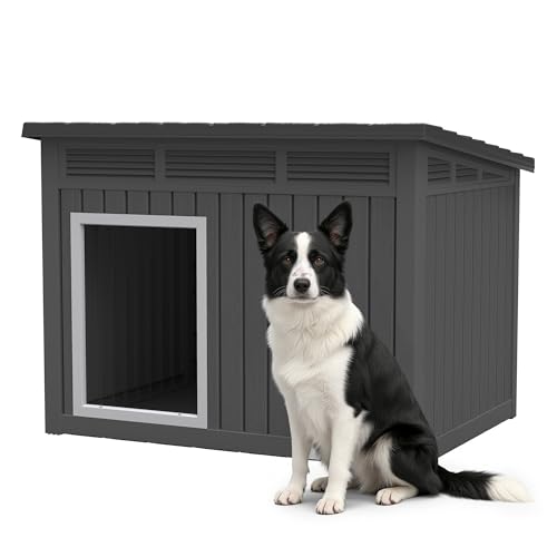 Bifanuo Dog House Outdoor Indoor for Large Dog - Weatherproof & Removable Roof,…