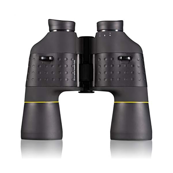 National Geographic Fernglas 10x50 Porro mit Mitteltriebfokussierung, robuster Gummiarmierung und Stativanschlussgewinde inklusive Transporttasche – Bild 5