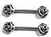Body Accentz® Nipple Ring Rose Flower bar body Jewelry Pair sold as pair