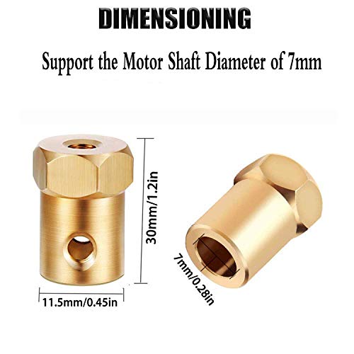 2Pack Synchronous Synchron MotorTurntable Motor Electric Motor for Cup Turner,Cuptisserie,Tumbler Cup Rotator with 7mm Flexible Coupling Connector,50/60Hz AC100~127V 4W CCW/CW (5-6RPM) - Thumbnail 3